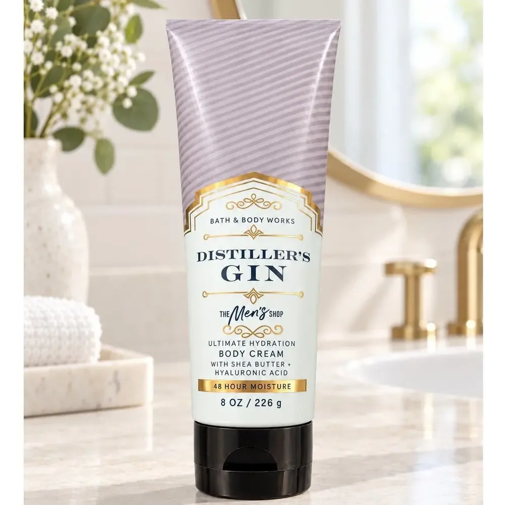 NEW! Bath & Body Works Distiller's Gin Men Collection Body Care Cream Lotion